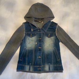Girls Miss Me Embellished Denim Jacket